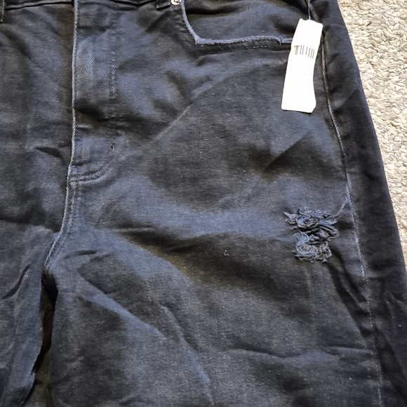 Anthropologie Pilcro Black The Vintage Straight Leg Jeans Black NWT Sz.32T - Picture 8 of 14